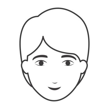 İzole edilmiş erkek çizgi film tasarımı