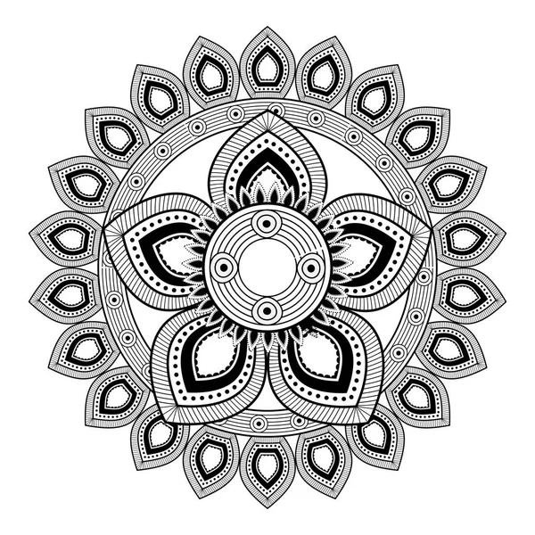 Mandalay de bohemic e conceito de ornamento — Vetor de Stock