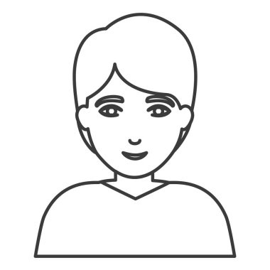 İzole edilmiş erkek çizgi film tasarımı