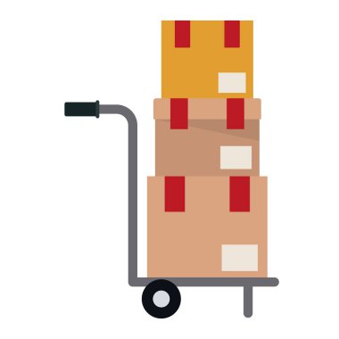 İzole teslim paket sepeti tasarım üzerine