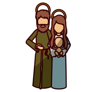 Mary joseph ve İsa'nın kutsal gece tasarım