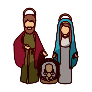 Mary joseph ve İsa'nın kutsal gece tasarım