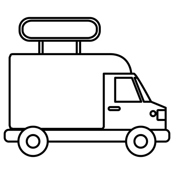 Conception de camion de livraison isolé — Image vectorielle