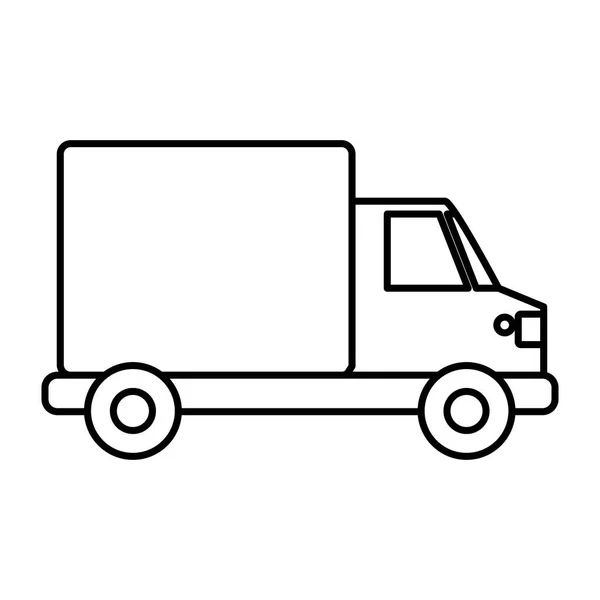 Isolated delivery truck design — Stock Vector