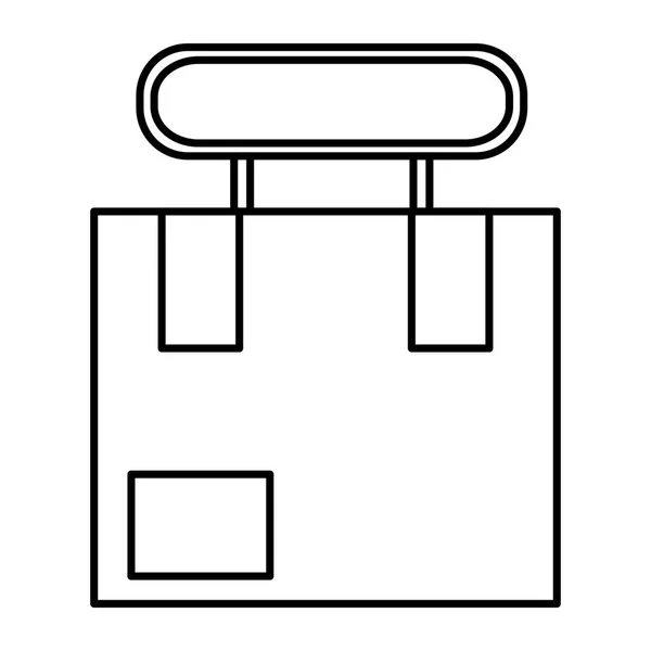 Diseño de paquete de entrega aislado — Archivo Imágenes Vectoriales