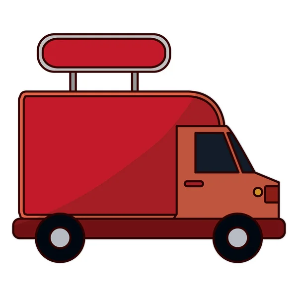 Isolated delivery truck design — Stock Vector