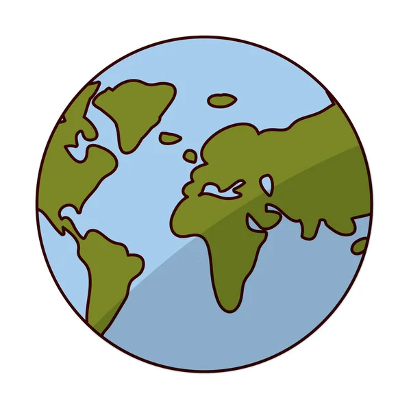 İzole gezegenin küre tasarımı — Stok Vektör