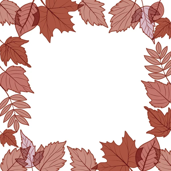 Листья осеннего дизайна — стоковый вектор