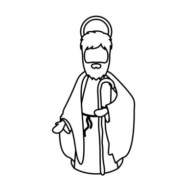 Joseph karikatür kutsal gece tasarım