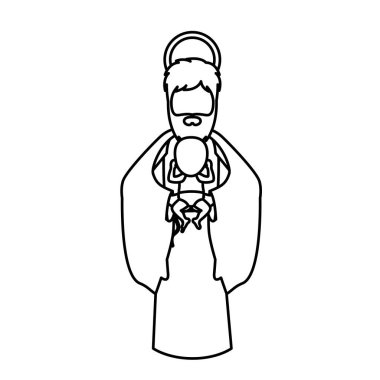 Joseph ve İsa'nın kutsal gece tasarım