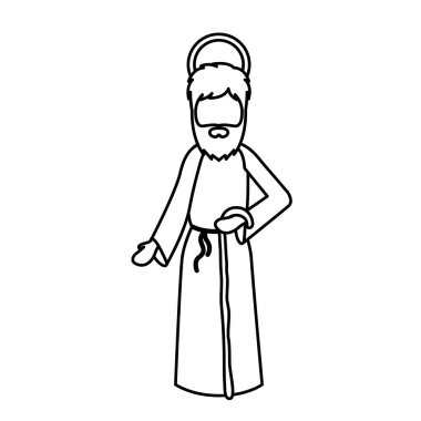 Joseph karikatür kutsal gece tasarım