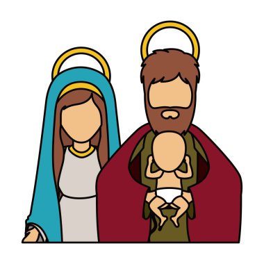 Mary joseph ve İsa'nın kutsal gece tasarım