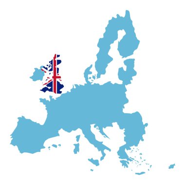 İzole İngiltere harita tasarım