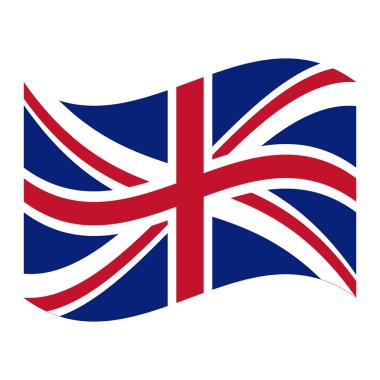 İzole İngiltere bayrağı tasarım