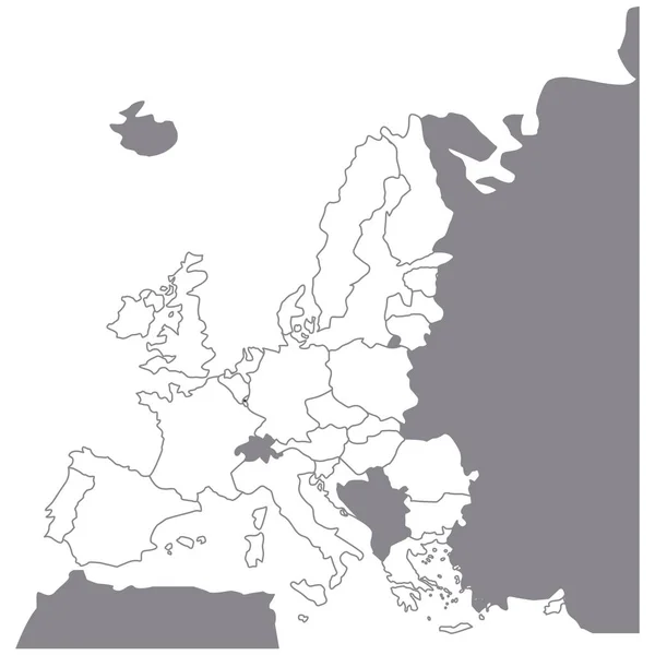 Projeto de união europeia isolada — Vetor de Stock