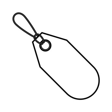 İzole siluet etiket tasarımı