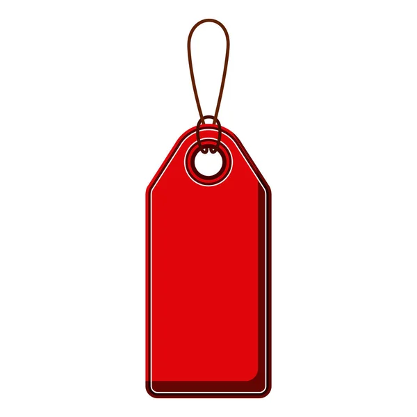 Isoliertes rotes Etikettendesign — Stockvektor