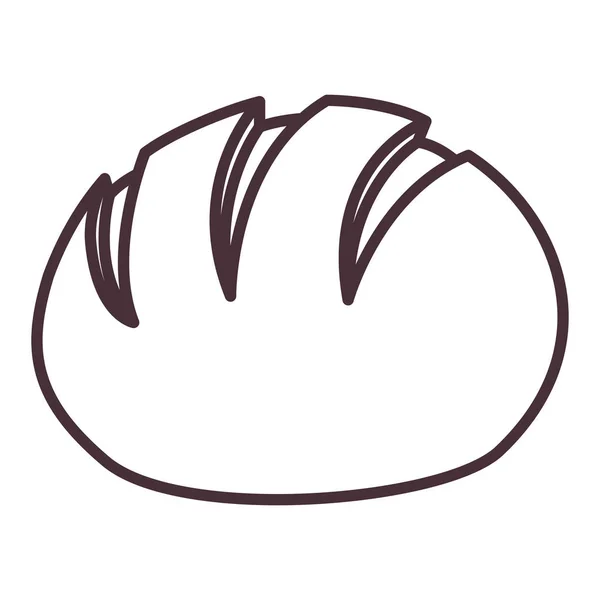 Дизайн ізольованого хлібного силуету — стоковий вектор