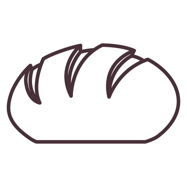 Απομονωμένη ψωμί σιλουέτα σχεδιασμού — Διανυσματικό Αρχείο