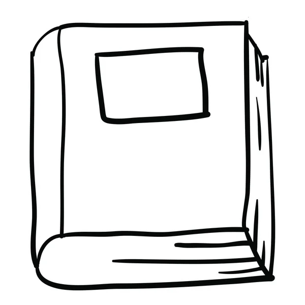 Návrh objektu izolované kniha — Stockový vektor