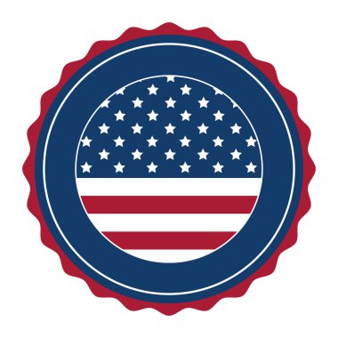 İzole ABD mühür damgası tasarım