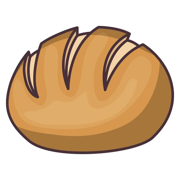 Geïsoleerde brood van bakkerij ontwerp — Stockvector