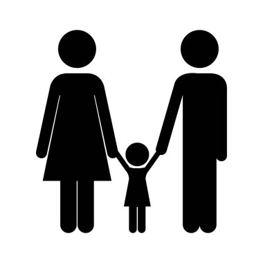 siluet çift simgesinin