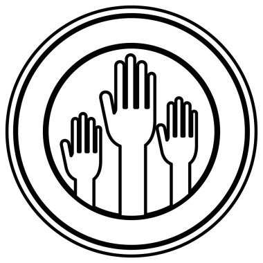 İzole el oy tasarım