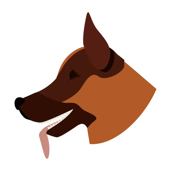 Animal de perro icono, concepto de mascota — Vector de stock