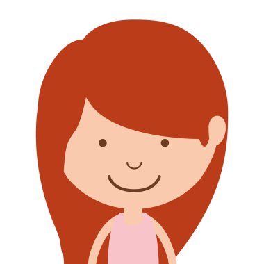 siluet yarım vücut kız ve Kızıl saçlı