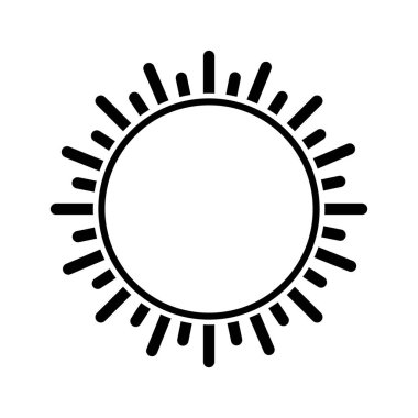 güneş simgesi silüeti