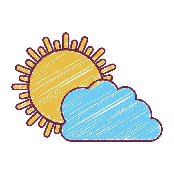 Sunny day weather — Stock Vector