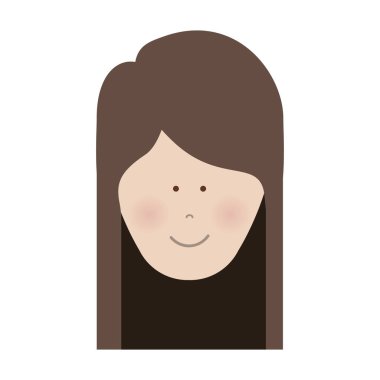 kadın karikatür simge görüntüsü