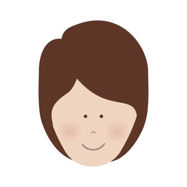 kadın karikatür simge görüntüsü