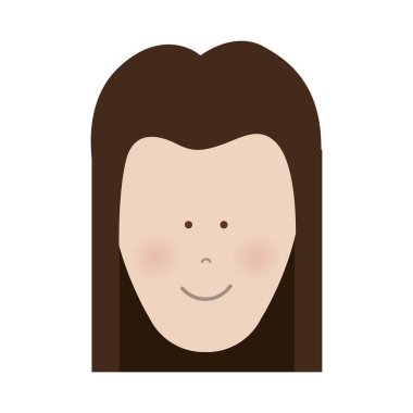 kadın karikatür simge görüntüsü