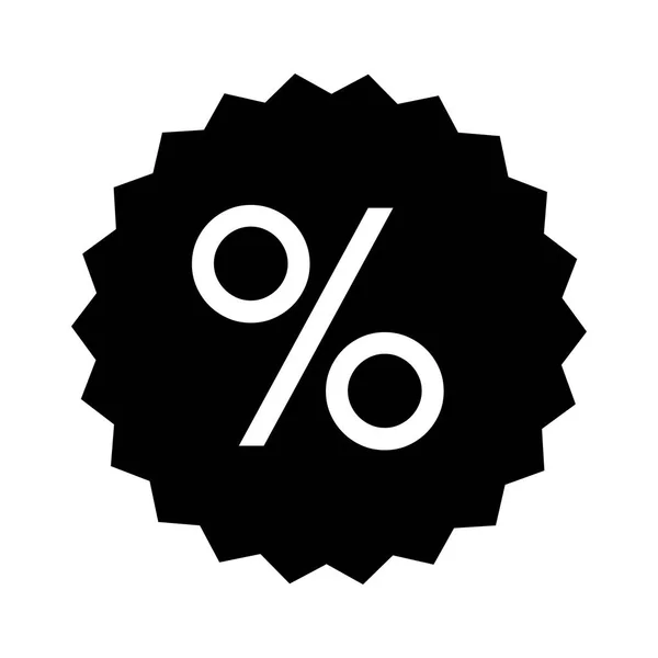 Imagem ícone sinal percentual —  Vetores de Stock