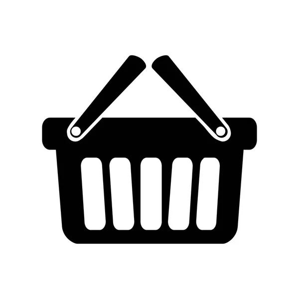 Shopping mand pictogramafbeelding — Stockvector