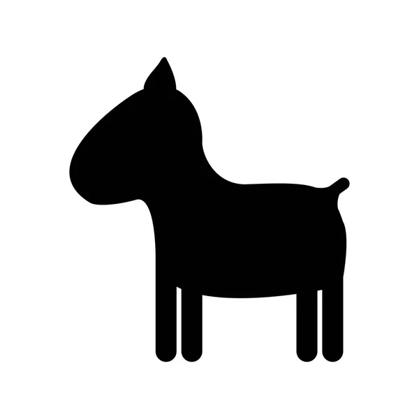 Mascota perro icono imagen — Vector de stock