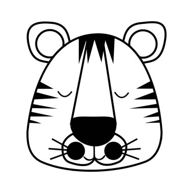 sevimli hayvan çizgi simge görüntüsü