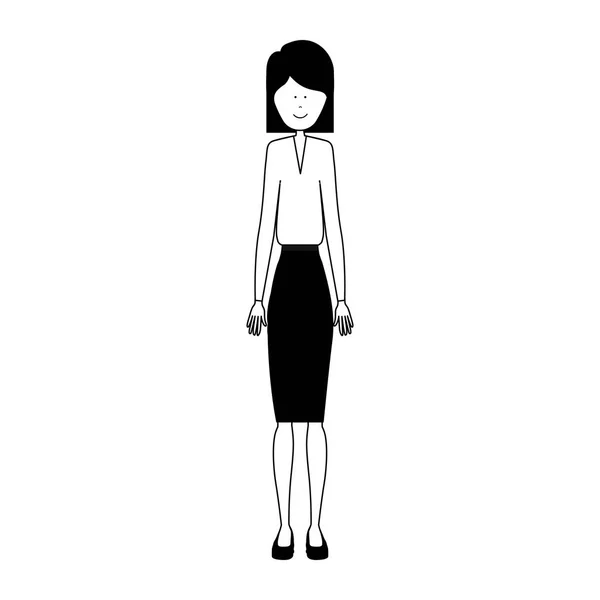 Femme icône image — Image vectorielle