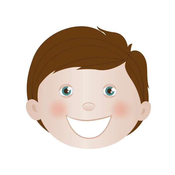 Obrázek ikony šťastné dítě — Stockový vektor