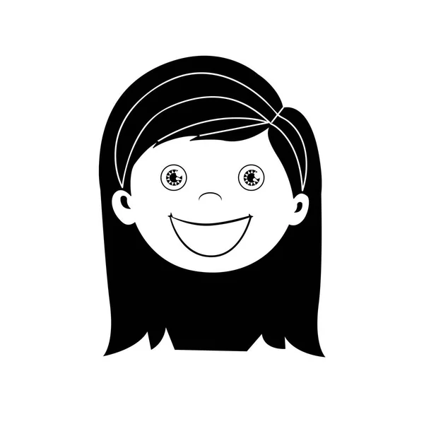 幸せな子供のアイコン画像 — ストックベクタ