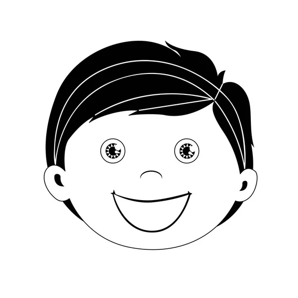 Obraz ikony szczęśliwe dziecko — Wektor stockowy