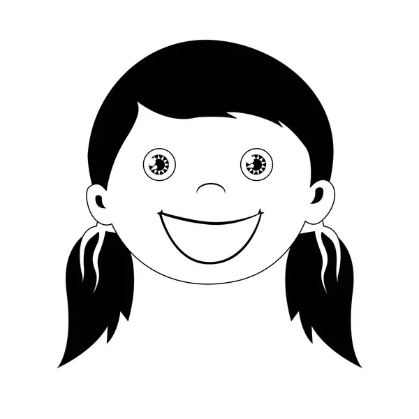 幸せな子供のアイコン画像 — ストックベクタ