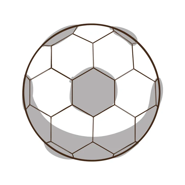 Ποδόσφαιρο ποδόσφαιρο μπάλα εικονίδιο εικόνας — Διανυσματικό Αρχείο