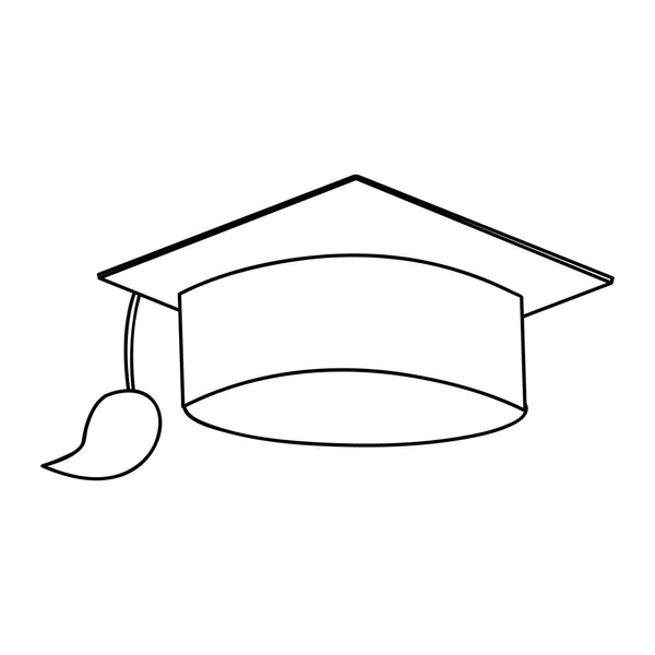 Imagem ícone de boné de graduação — Vetor de Stock