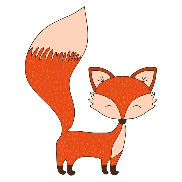Kreslený fox ikona — Stockový vektor