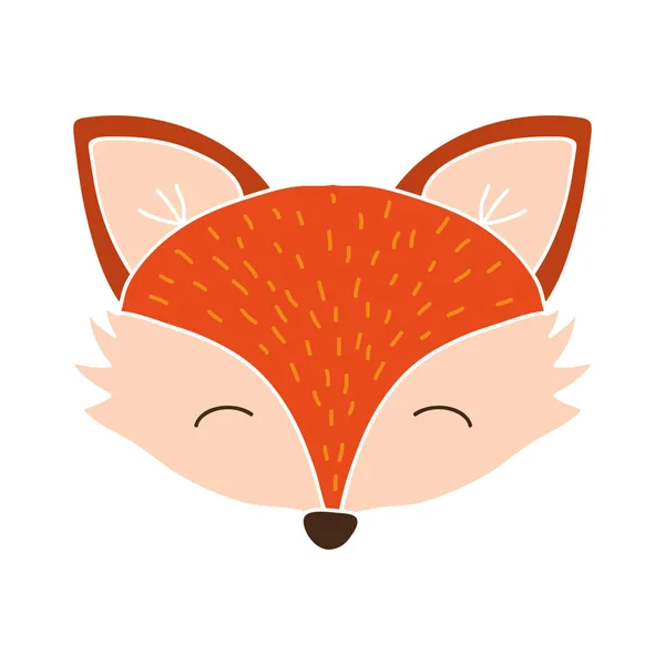 Cartoon fox icon — Stock Vector