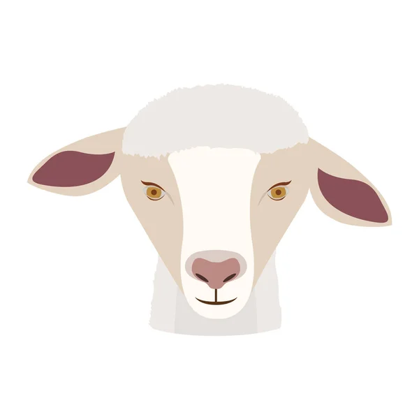 Icono de oveja de dibujos animados — Vector de stock