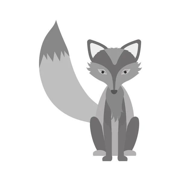 Icône de renard dessin animé — Image vectorielle